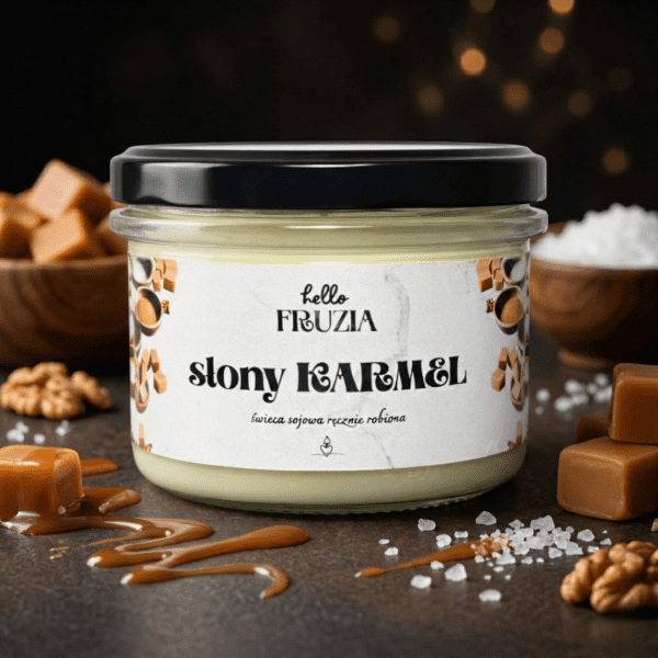 Świeca Sojowa słony karmel