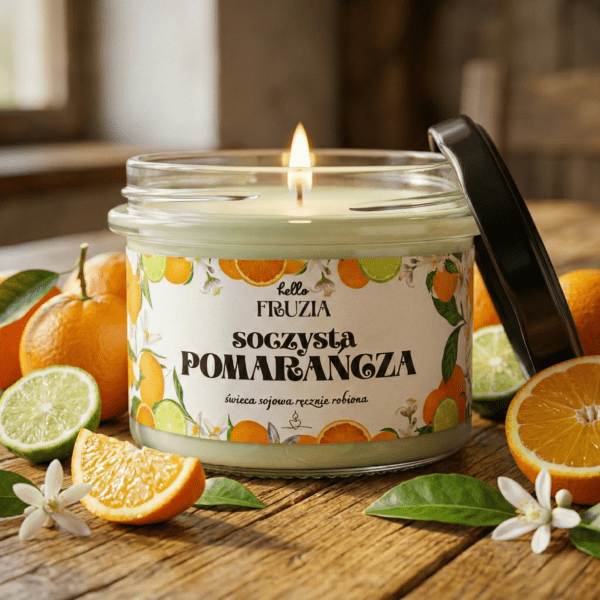 Świeca Sojowa soczysta pomarańcza