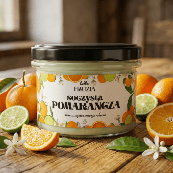 Świeca Sojowa soczysta pomarańcza