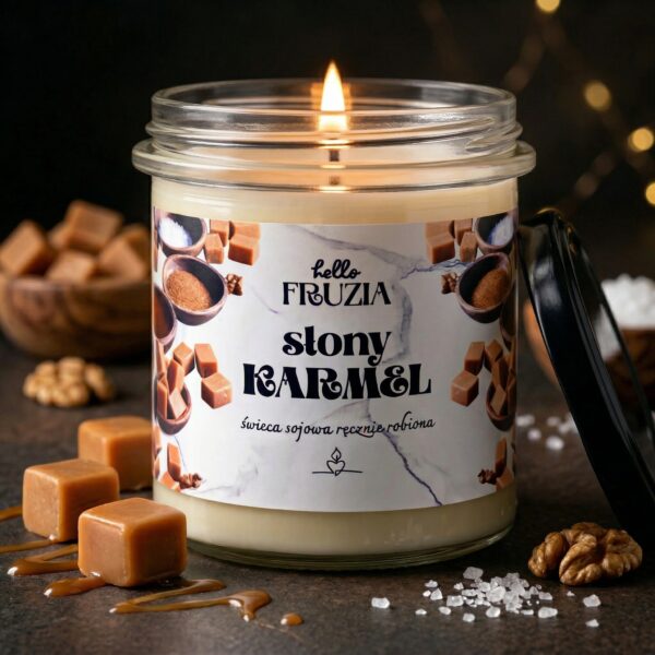 Świeca Sojowa słony karmel